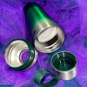 Starbucks 3 piece metal cup/tumbler NWT Green